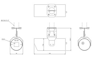 筒型カメラケース　（Medium）　仕様　図面1