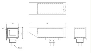 ステンレス型カメラケース　（LONG）　仕様　図面1