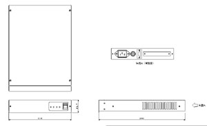 音声コンピューター　RR21XⅡW　仕様　図面1