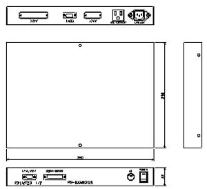 プリンターインターフェース装置　ＳＡＭ６２０５　仕様　図面1